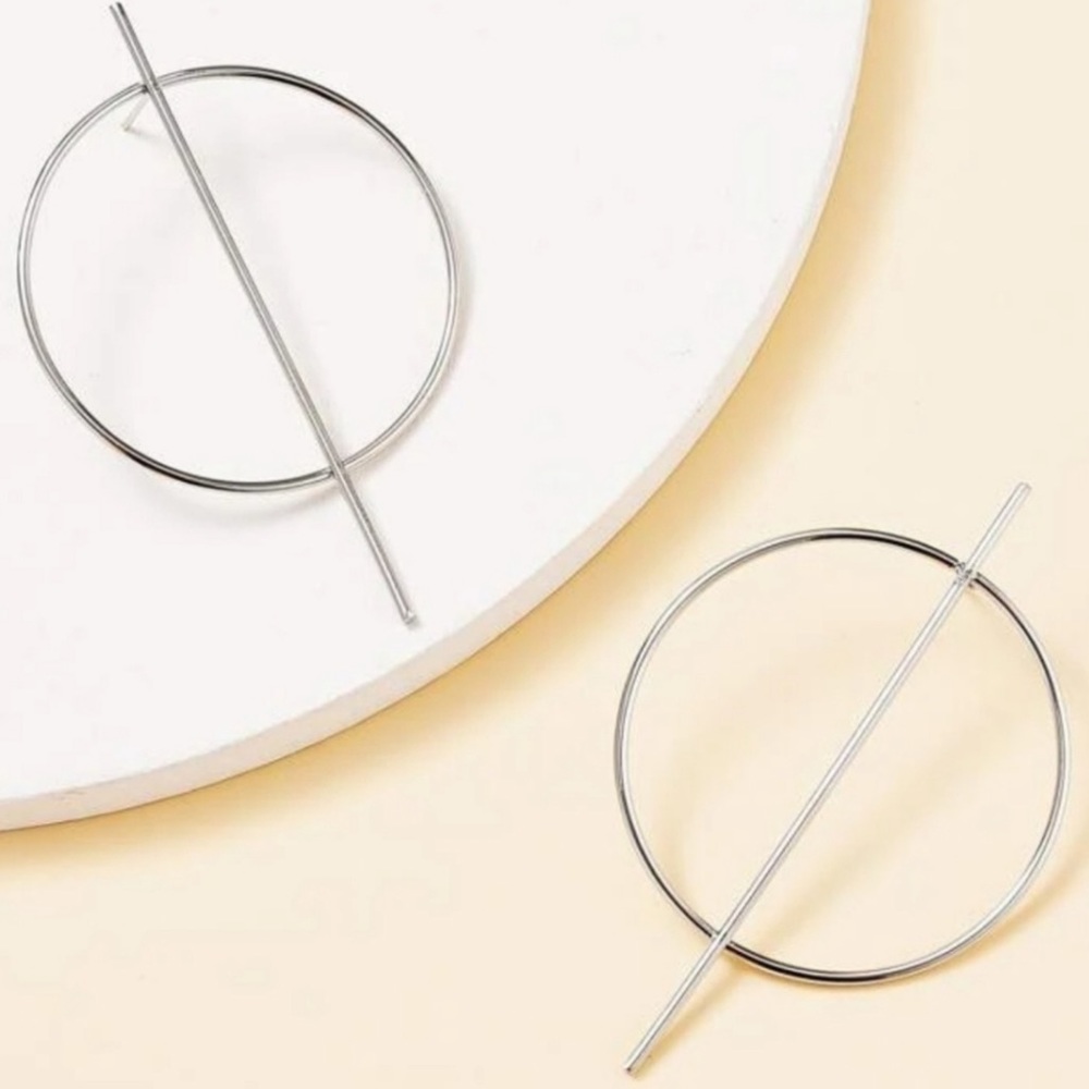 The Felix - Silver Geometric Earrings
